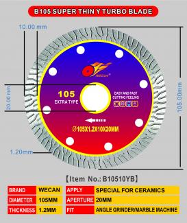B105 super thin Y turbo blade
