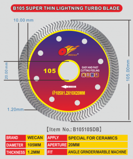 B105 super thin lightning turbo blade