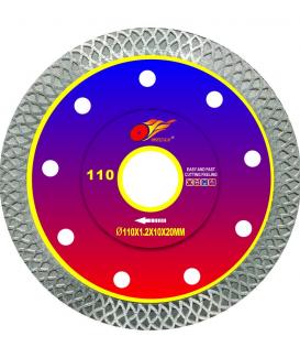 B110 super thin oblique mesh flange plate turbo blade