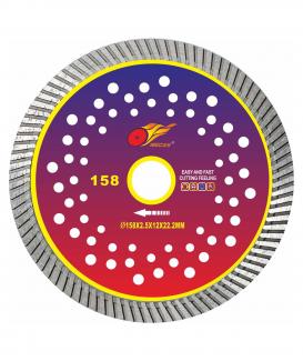 B158 MULTIHOLE CONTINUOUS RIM TURBO BLADES